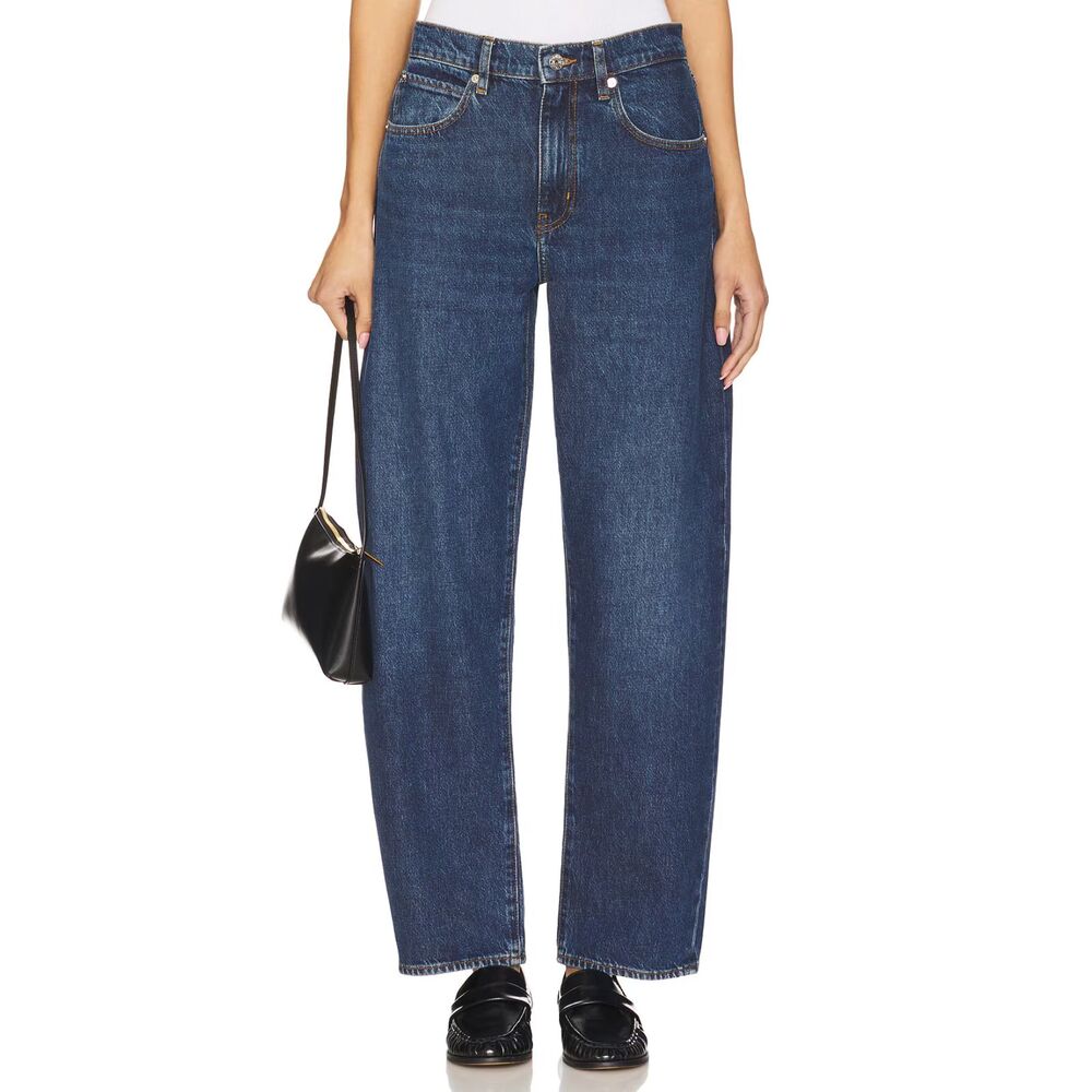 FRAME Low Slung Barrel Jeans in Kirk 100% Cotton LSBL105 Women's Size 30